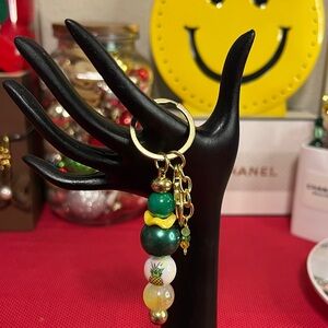 Bag Charm with acrylic beads